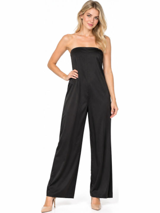 Damen Strapless Jumpsuit Schwarz WL-21905JCB-27TS-MAUR