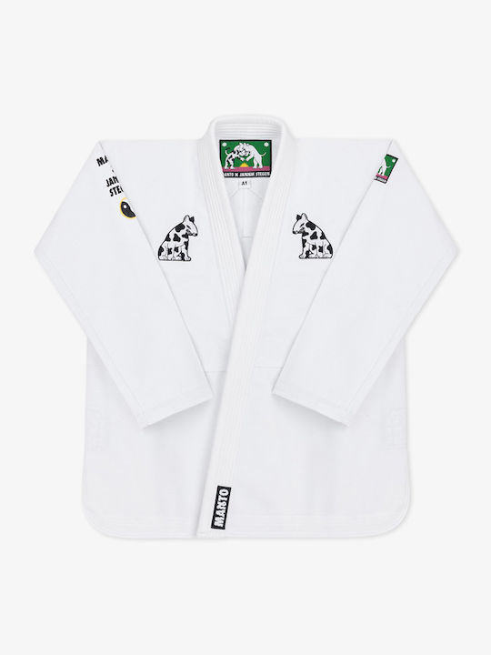 Manto Uniformă Pentru Bărbați Jiu Jitsu Brazilian Albă