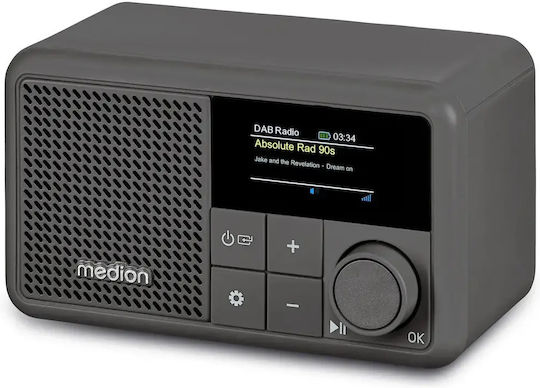 Medion DRE-1 Tischplatte Radio DAB+ mit Bluetooth Graues