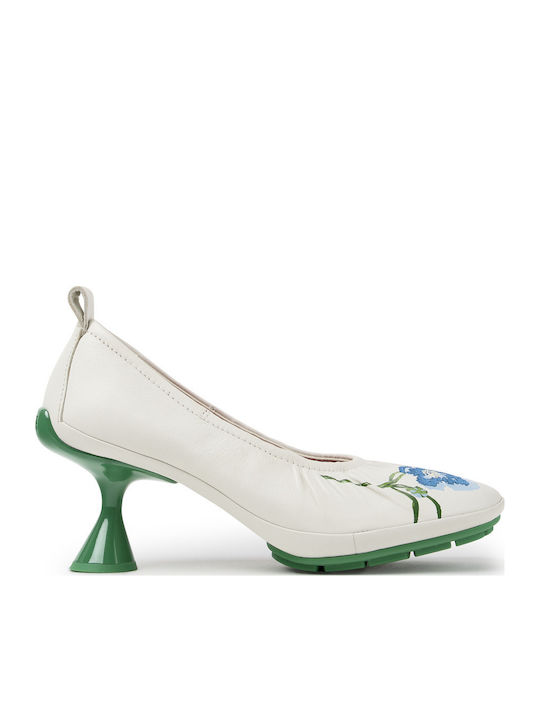 Leder Pumps Weiße