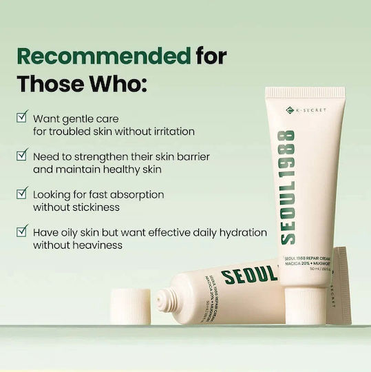 Seoul 1988 Repair Moisturizing and Restoring Face Cream Against Redness with Niacinamide 50ml