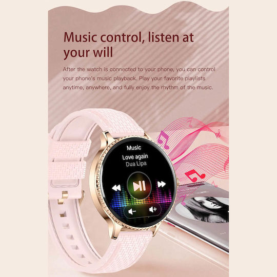 Smartwatch Microwear I225 Gold Steel