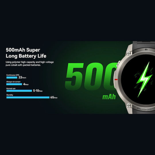 Smartwatch Microwear Dm59 Black Silicone