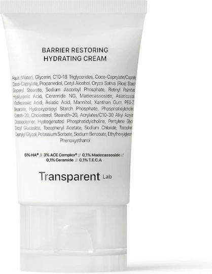 Transparent Lab Cream Face with Centella Asiatica 50ml
