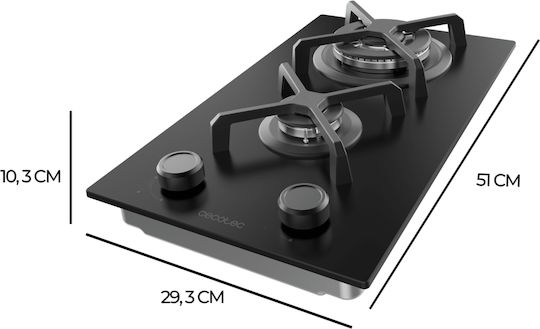 Cecotec Bolero Squad G Domino Plită pe gaz autonomă 29.3x51cm