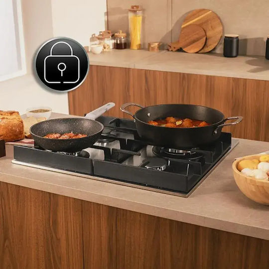 Cecotec Bolero Squad G 4400 F Plită Pe Gaz Autonomă Inox 58.3x51cm Argintie