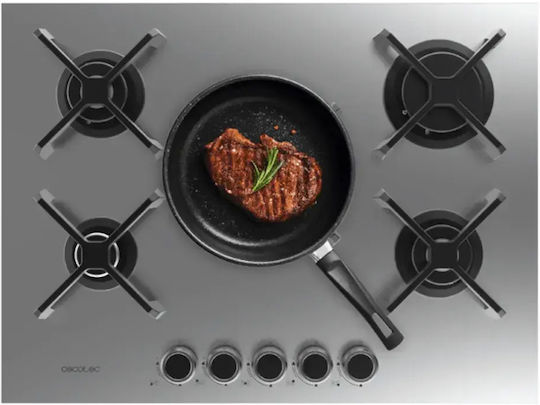 Cecotec Bolero Squad G 5400S Plită Pe Gaz Autonomă Inox 68.5x51cm Argintie