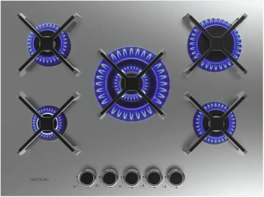 Cecotec Bolero Squad G 5400S Plită Pe Gaz Autonomă Inox 68.5x51cm Argintie