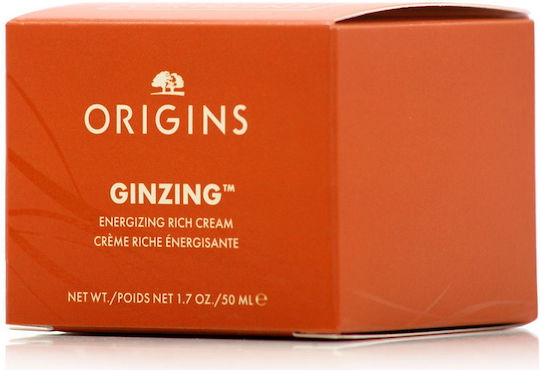 Origins GinZing Богат 72-часов Хидратиращ Дневен Крем за Лице с Ниацинамид 50ml