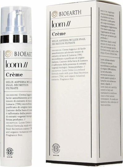 Bioearth Loom 24h Cream for Face & Lips for Moisturizing Restoring & Blemishes with Hyaluronic Acid 50ml