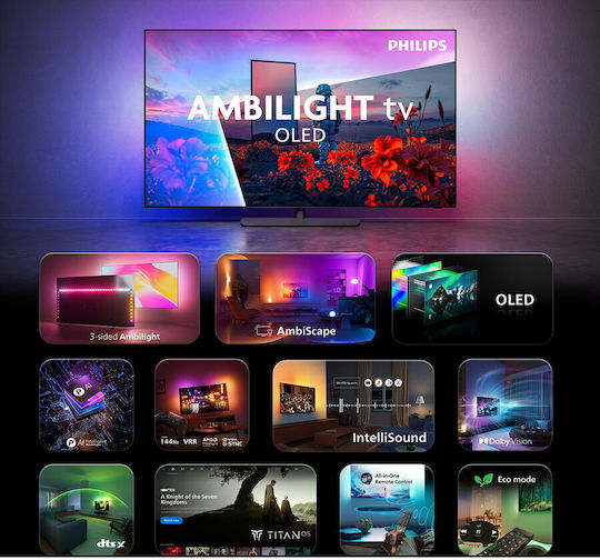 Smart Τηλεόραση 65" 4K UHD OLED OLED811 HDR (2026) 65OLED811/12