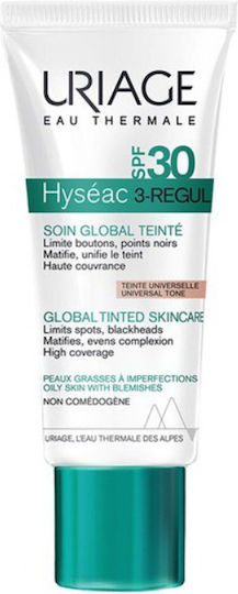 Uriage Hyséac Cream Face Day Tinted and SPF30 40ml