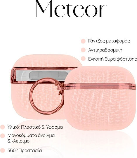 Sonique Meteor Kunstoffhülle Mit Haken In Rosa Für Apple AirPods 3