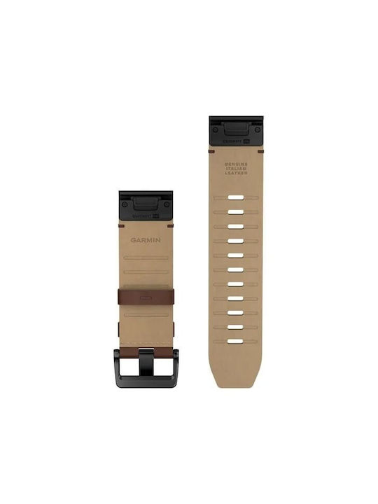 Garmin Quickfit 26 Bands Walnut Leather Black