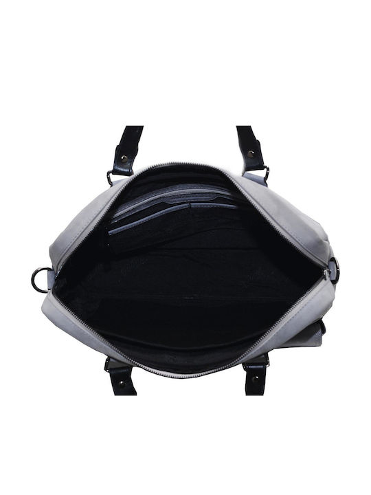 Leather Men's Grey Briefcase