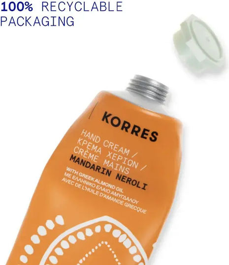 Korres Feuchtigkeitsspendende Hand- und Nagelcreme Für Rissige Hände Mandarin Neroli 50ml
