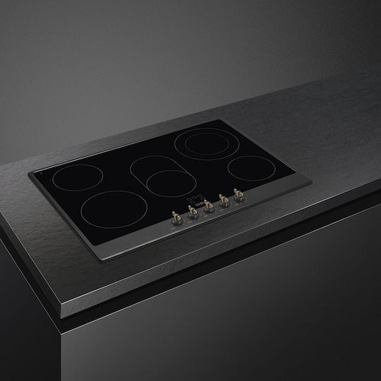 Smeg Керамичен плот с рамка автономен 72x51см
