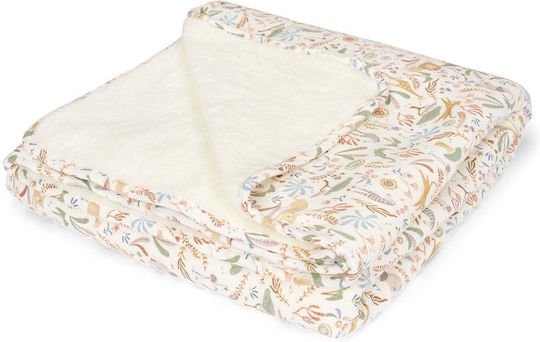 Little Dutch Baby Swaddling & Cradle Blanket Safari Wonders Fleece Beige 70x100cm
