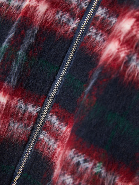 Women's Checked Overshirt with Hood