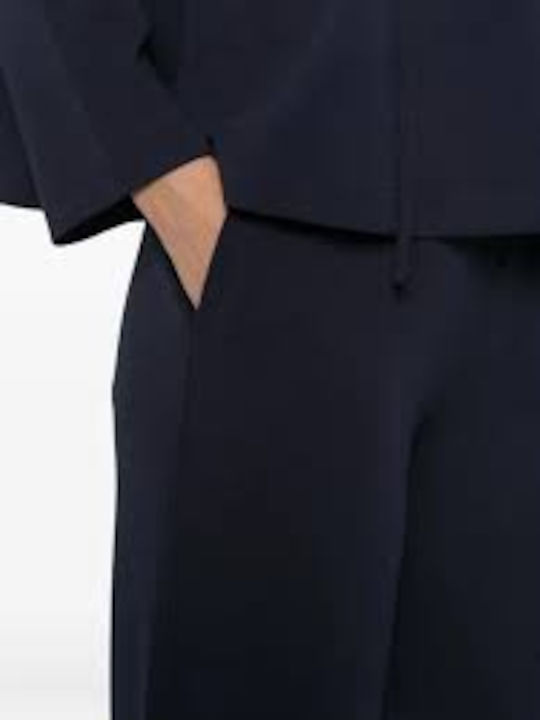 Damen Stoffhose mit Gummiband Blau