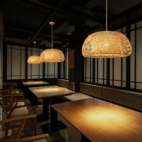 VenCore Κρεμαστό Φωτιστικό Boho Πλέγμα με Ντουί E27 60x60x30εκ.