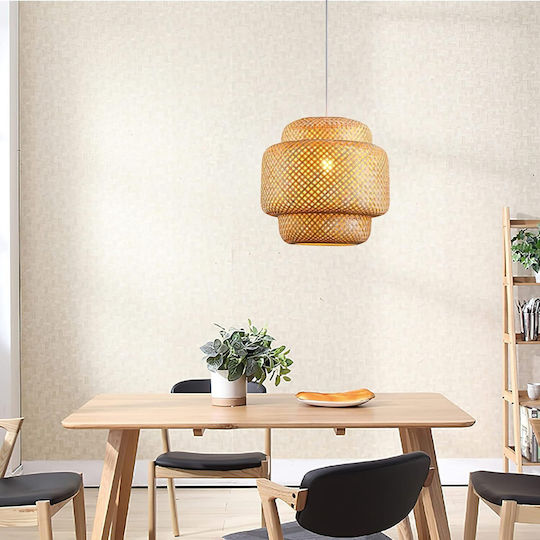 VenCore Κρεμαστό Φωτιστικό Boho Πλέγμα με Ντουί E27 56x56x54εκ.