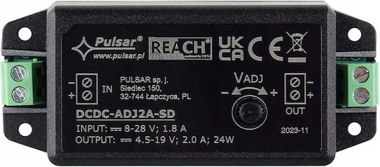 Pulsar Конвертор на CCTV Системи DCDC-ADJ2A-SD