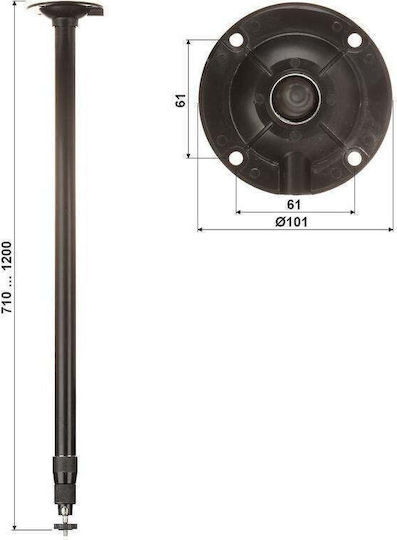 Delta Suport Pentru Camere Sisteme CCTV Negru 45437