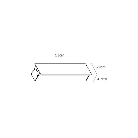 VK Lighting Wandmontiertes Außenleuchte LED IP54 10W mit Warmweißem Licht 50x50cm