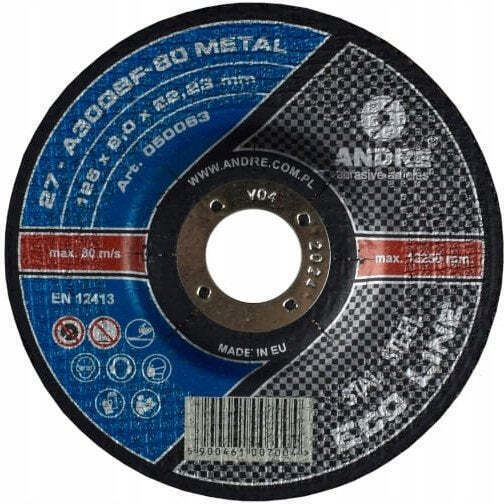 Andre Schleifscheiben Stahl Schleifscheiben 125mm x 6mm x 22mm 401 25 622