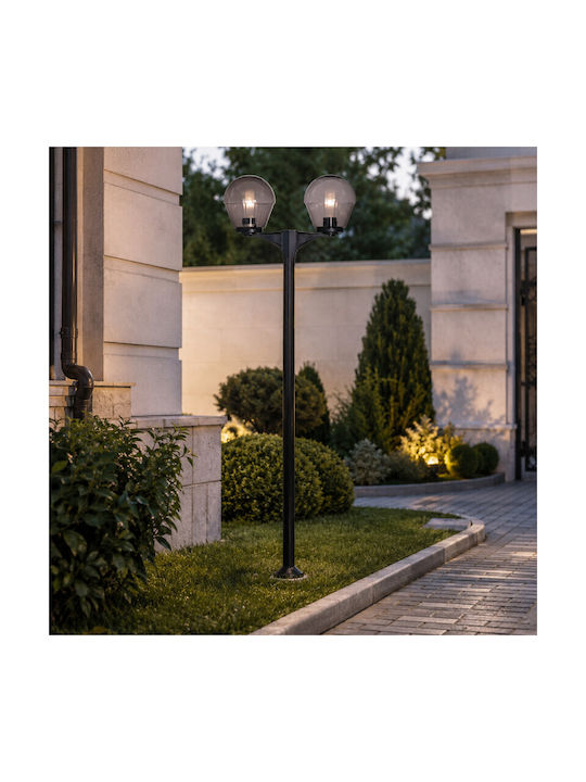 Elvhx Elvhx Außenstehlampen LED Beitrag mit Warmes Weiß Licht Schwarz