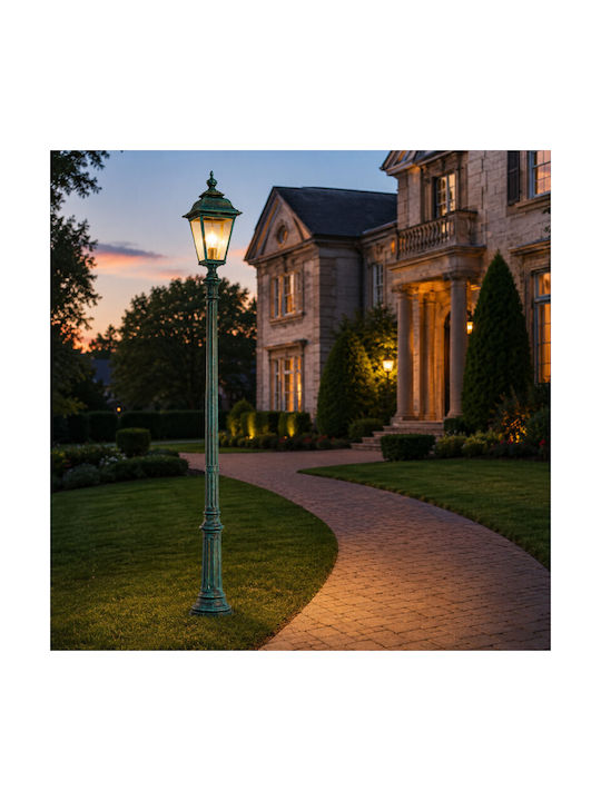 Elvhx Outdoor Floor Lamp Post LED Exterior Black