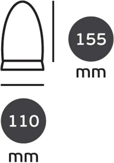VK Lighting Dekorative Lampe Weiß