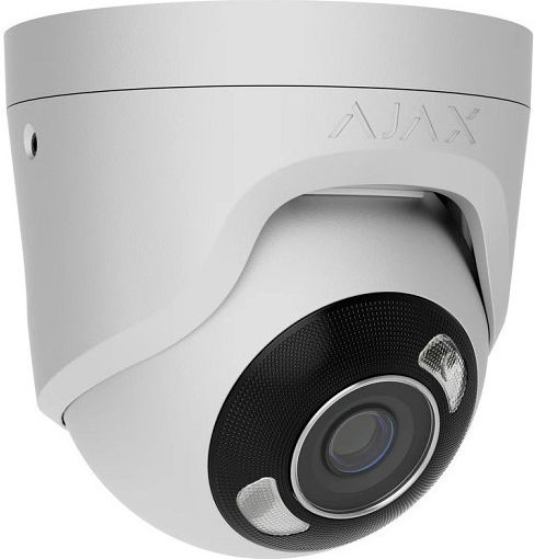 Ajax Systems Turretcam IP Surveillance Camera Full HD+ 5MP Waterproof with Microphone and Lens 2.8mm