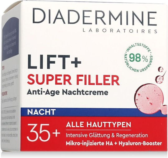 Diadermine Lift+ Cremă de Față de Noapte pentru Hidratare și Anti-îmbătrânire 50ml