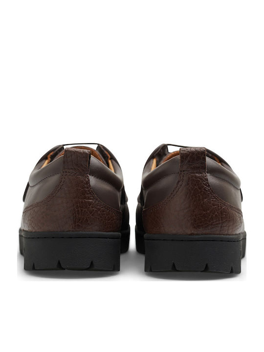 Leather Men's Casual Shoes Brown
