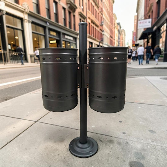 Plastic Waste Bin 2x70L