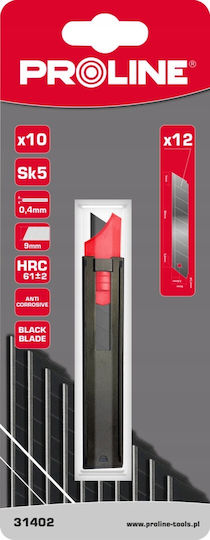 Pro-line Spare Blades 18*0.5mm Sk5 10 Pieces Black Card Proline