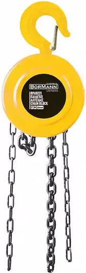 Bormann Chain Hoist BPA9231 for Weight Load up to 2t Yellow