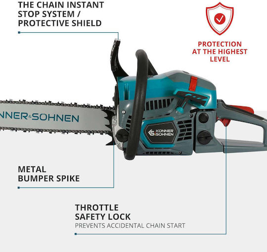 Gasoline Chainsaw 54.5cc 5.6kg with 40cm Blade