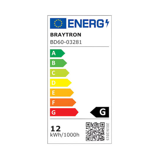 Braytron LED Commercial Linear Ceiling Lighting 12W Warm to Cool White