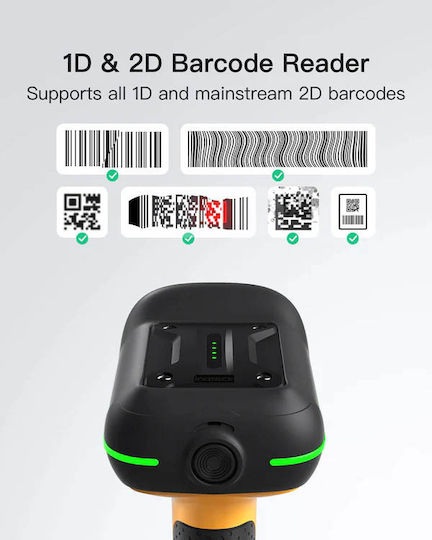Inateck Handheld-Scanner Drahtlos mit 1D-Barcode-Lesefunktion