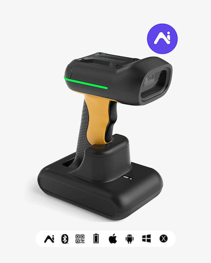 Inateck Handheld-Scanner Drahtlos mit 1D-Barcode-Lesefunktion