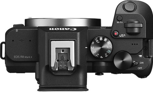 Canon EOS R8 Mark II Mirrorless Φωτογραφική Μηχανή Body Μαύρη