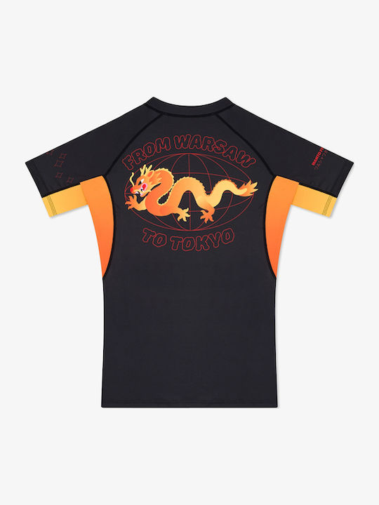 Manto Ανδρική Κοντομάνικη Μπλούζα MN-R963-BK για Jiu-Jitsu Μαύρη