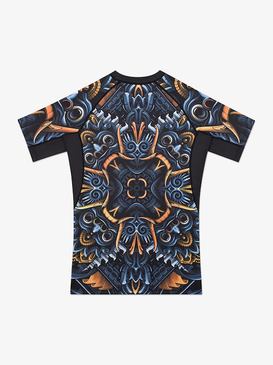 Manto Men's Short Sleeve Shirt MN-R967-BK for Jiu-Jitsu Black