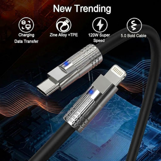 Leewello Leewello USB Typ-C Kabel Männlich Schwarz 3m