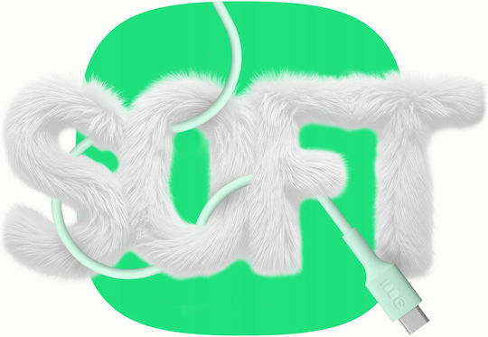 Green Cell USB-C мъжки - USB-C 100W PD Бял 0.3m KABGC100PF30SW