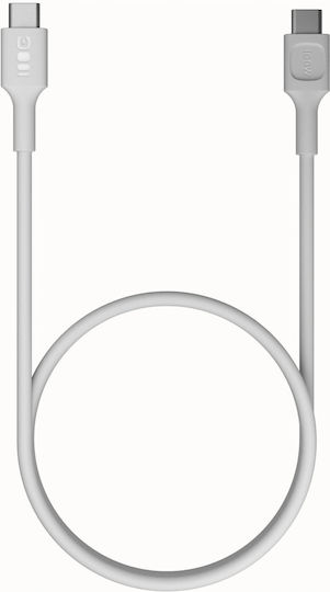 Green Cell USB-C мъжки - USB-C 100W PD Бял 0.3m KABGC100PF30SW
