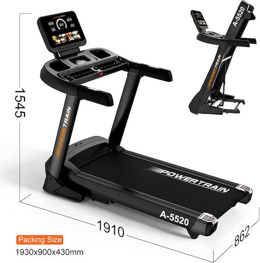 Power Force Power Train A-5520 4hp Electric Foldable Treadmill for User up to 150kg